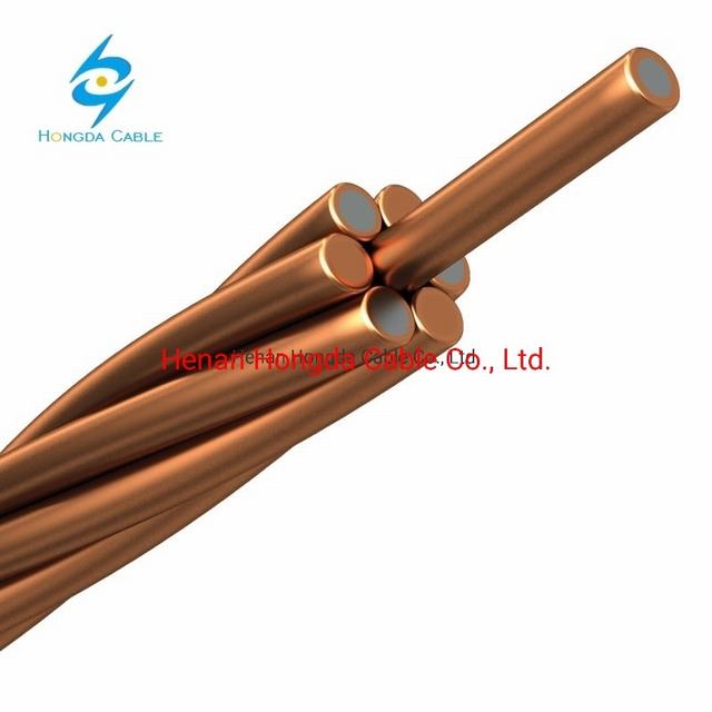 3/2.31mm CCS 40% 30% 21% Conductivity 6AWG Strand Copper Clad Steel Wire