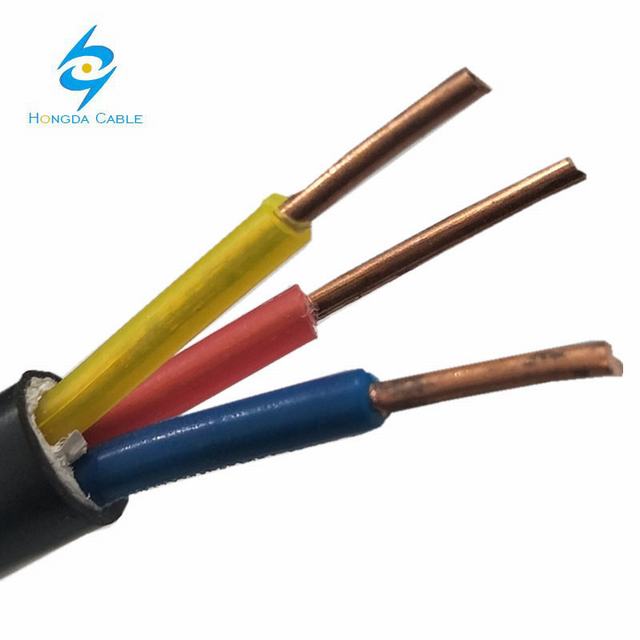  3*4 Cable de cobre de revestimiento de PVC Insualted XLPE* 3 Cable de cobre de 4mm2