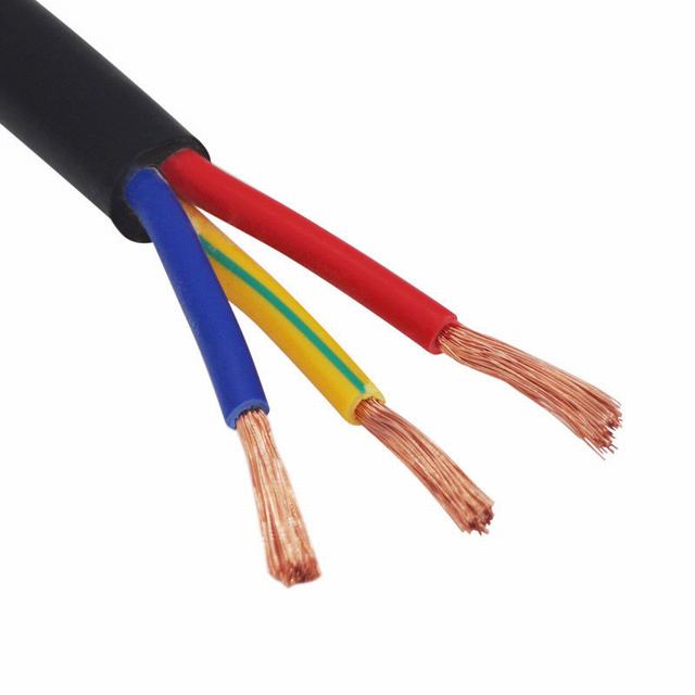 3 Cores Flexible Copper Conductor PVC Insulated and Sheathed Electrical Cable Wire