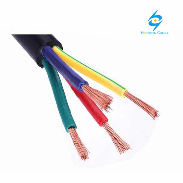300/500V 2 3 4 5 Cores Copper Conductor PVC Insulated Flexible Wire