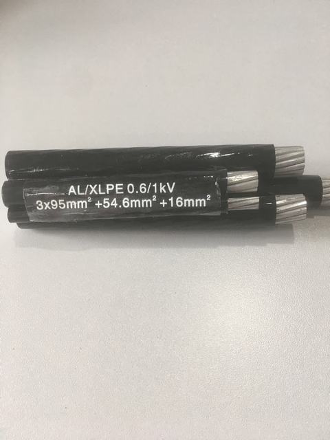  cavo elettrico di alluminio di ABC isolato XLPE/PVC/PE 3X95+54.6+16sqmm