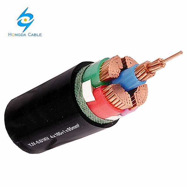 
                                 4+1 Core медный кабель питания ядра Yjv 1кв 4X150 + 1X70, 4X120 + 1X70                            
