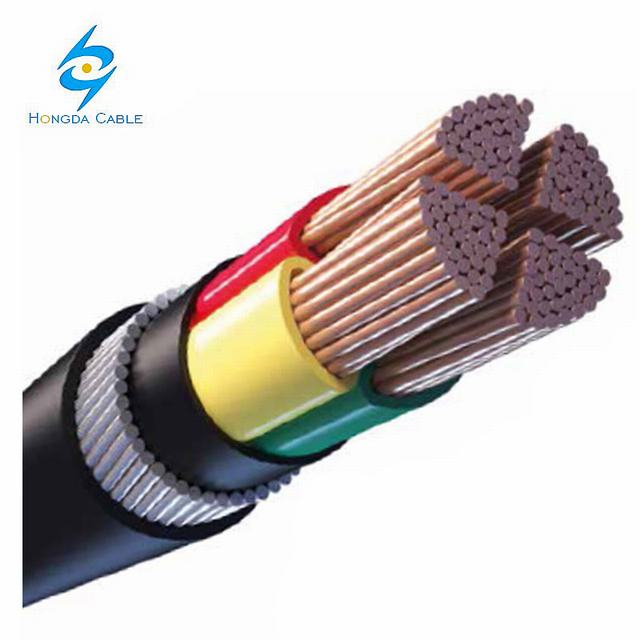 
                                 4*185mm2 Cable de cobre blindado/Cu/XLPE SWA PVC/Cable de alimentación/PVC                            