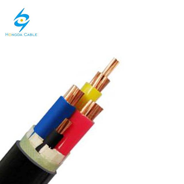 4 Core Cooper Core Power Cable PVC Insulation Underground Cable