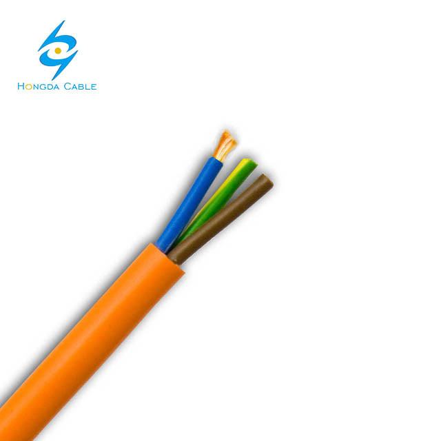 
                                 450/750V 3 núcleos de 2,5 mm cable flexible de 3 núcleos de 1,5 mm de cable eléctrico de aislamiento de PVC de Cooper chaqueta                            