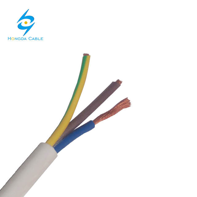 
                                 450/750V El Material de aislamiento de PVC y el material conductor de cobre de H05VV-F de cable de alimentación de TTR Flexi                            