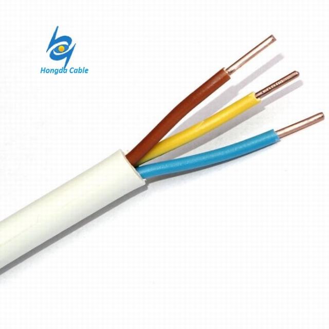  450V 3 núcleos de 2,5 mm de cobre aislados con PVC, Cable Eléctrico