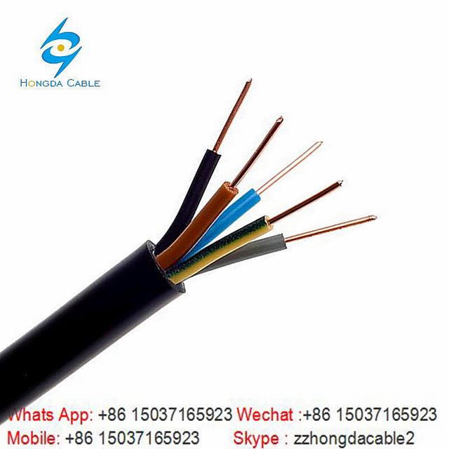 
                                 5*4 Cable de alimentación de cobre aislado XLPE Cable de cobre de revestimiento de PVC                            