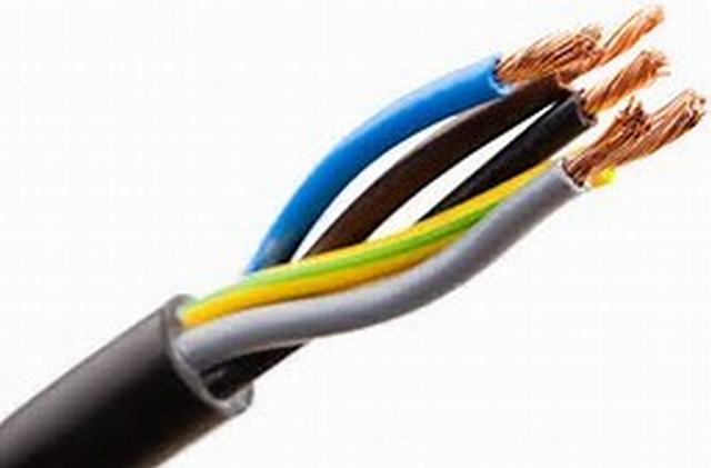 
                                 5 Kern Rvv 2.5mm flexibler Fassbinder-elektrische Fassbinder-Kabel Belüftung-Isolierung und Umhüllung                            