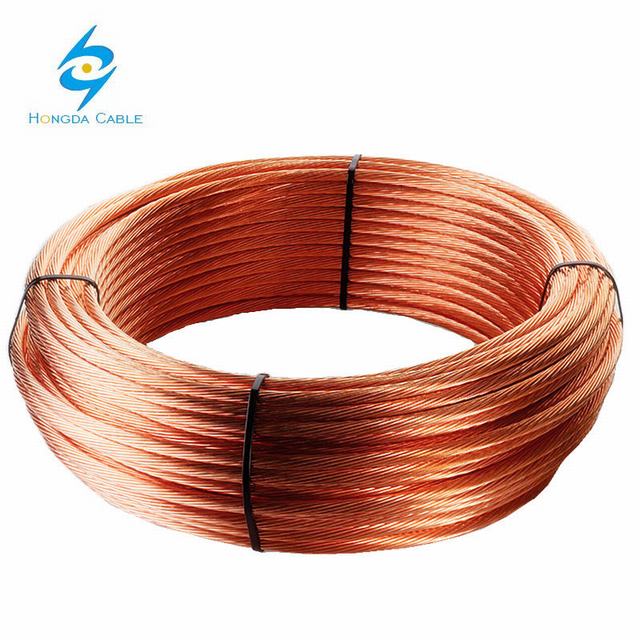 50mm2 70mm2 Hard Drawn Annealed Bare Copper Conductor Copper Earth Ground Wire