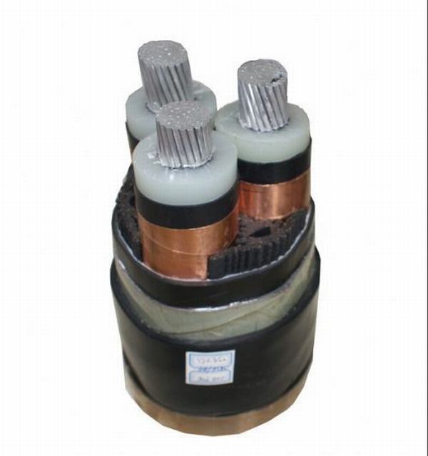  6/10kv XLPE aluminio aislados o Conductor de cobre del cable de alimentación de 3 núcleos