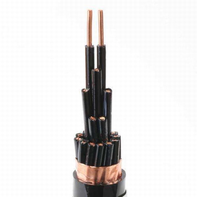  600 V núcleo de cobre aislados en PVC y cable de control de enfundado Cvv-S con el Escudo