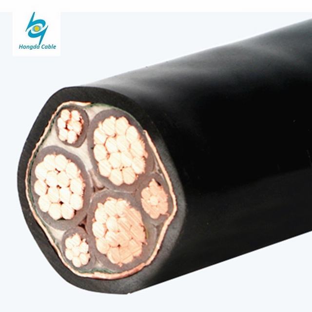 
                                 Schild-Energien-elektrisches kabel des 600V 3*120+3*16mm flexible Gummi Belüftung-Frequenzumsetzer-VFD                            