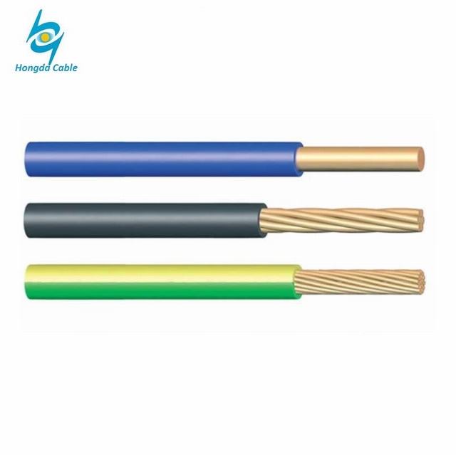  600V Cable eléctrico de cobre aislados con PVC