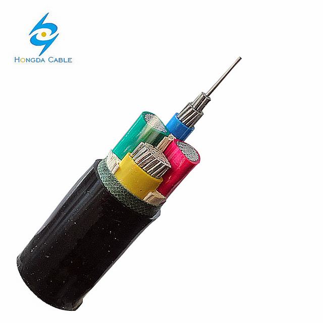 70mm Aluminum Cable Aluminum Wire Electrical 4 Core Underground Cable