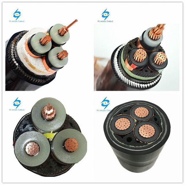 
                                 8.7/15kv de material conductor de cobre y el cable de alimentación de revestimiento de PVC                            