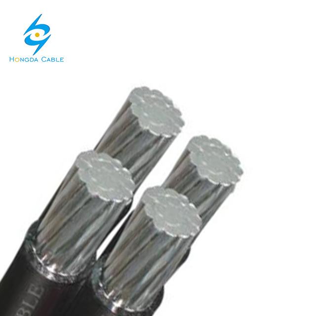 ABC Cable Twisted by 2~4 Cores Aluminum Line Used in Overhead Power Distribution Lines of Rated Voltage 600/1000V with The XLPE /PVC/HDPE Insulation
