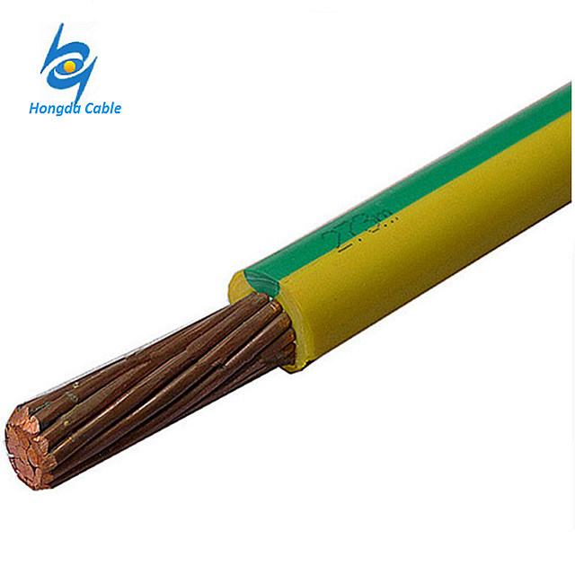 
                                 Eléctrica de CA2 de 120mm cable de puesta a tierra Cable de cobre verde                            