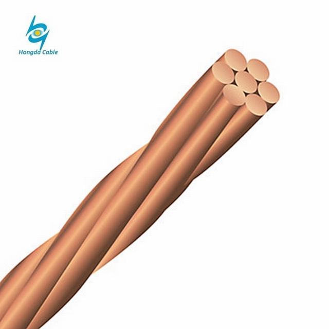  ASTM Soft llamado duro medio conductor de cobre desnudo 2AWG 1/0AWG
