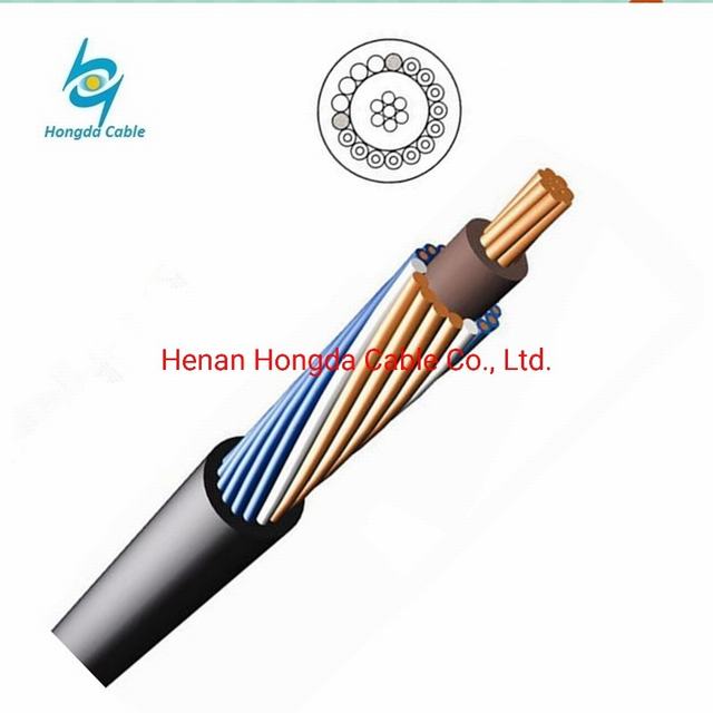 Aerail Service Aluminum Copper Communication Concentric Cable 4AWG 2AWG