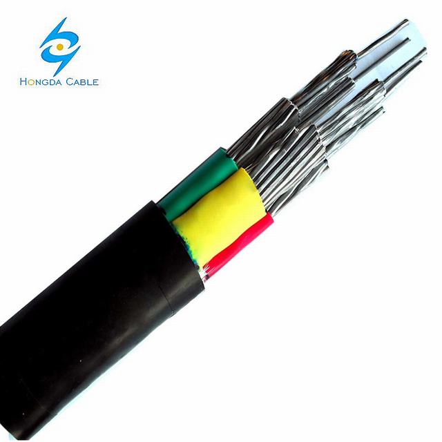 Aluminum Conductor XLPE Insuated PVC Jacket Power Cable 4*50 4*70
