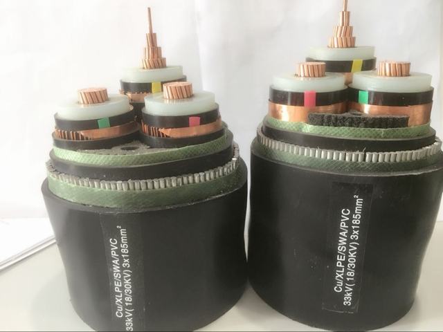 BS 6622 XLPE / PVC Medium Voltage 19/33 (36) Kv Cable