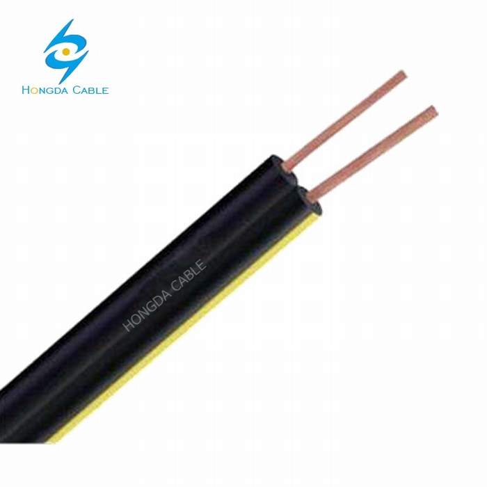 
                                 CCS/UV-PVC Drop sur le fil 0,75 mm 0,8 mm 18AWG câble téléphonique sur le fil de plein air                            