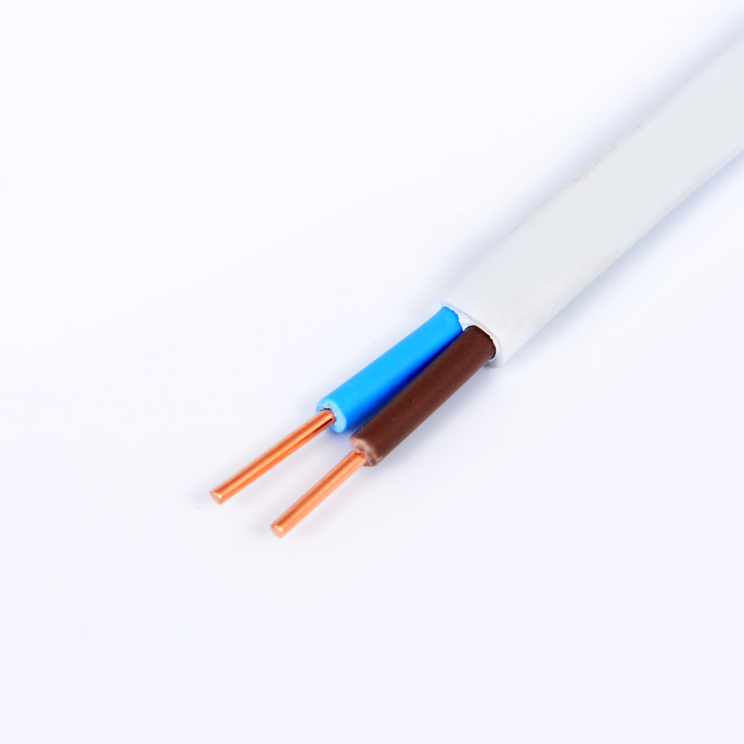 
                                 Ce aprobada H05VVH2-F H07VVH2-F aislados con PVC, Conductor de cobre BVVB Flat cable eléctrico                            