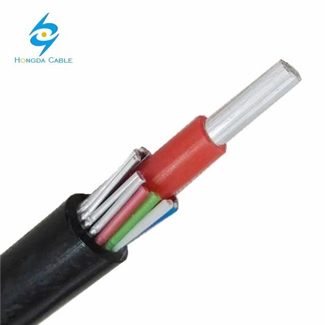 Copper Communication Wire Aluminum Concentric Aerial Service Cable 10mm2
