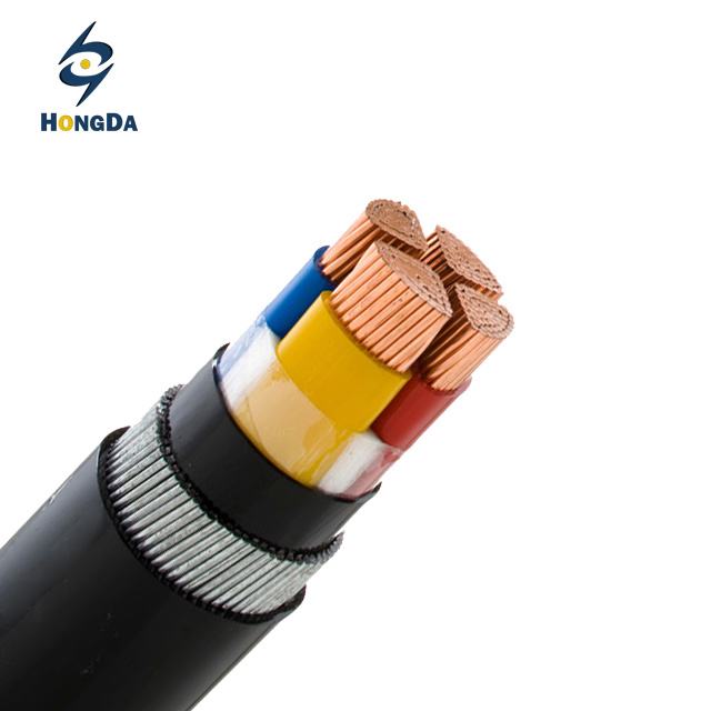  Conductor de cobre de 4 núcleos de 120mm2 Cable de alimentación de blindados aislamiento XLPE