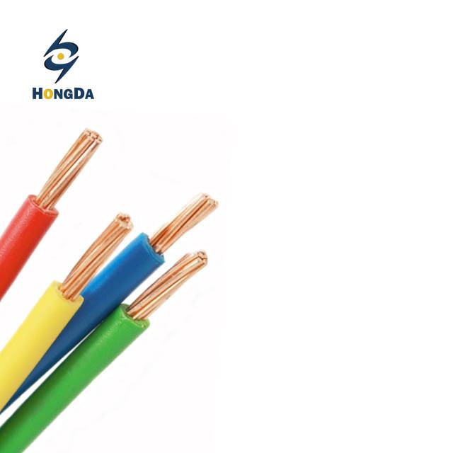  El material conductor de cobre y PVC Material aislante cable eléctrico