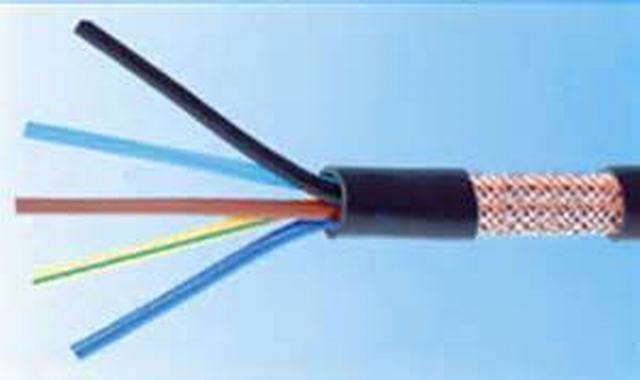  Conducteur de cuivre isolés en PVC et fil de cuivre gainés de tressage de câble de commande de blindés
