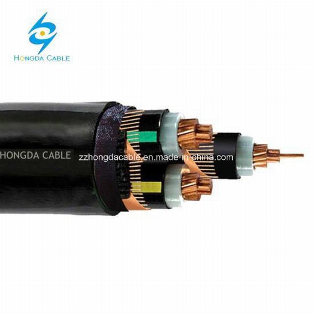  Condutores de cobre com isolamento de PVC/XLPE e fita de aço da bainha do cabo blindado