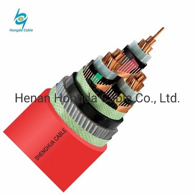 Copper or Aluminum 3 Core 150mm XLPE 10kv 33kv Armored Electronic Power Cable