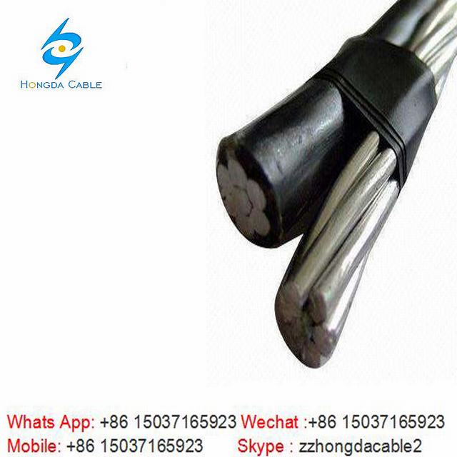 
                                 Caída de cable dúplex dúplex 6/7 1*6 AWG+6AWG Cable de servicio de aluminio                            