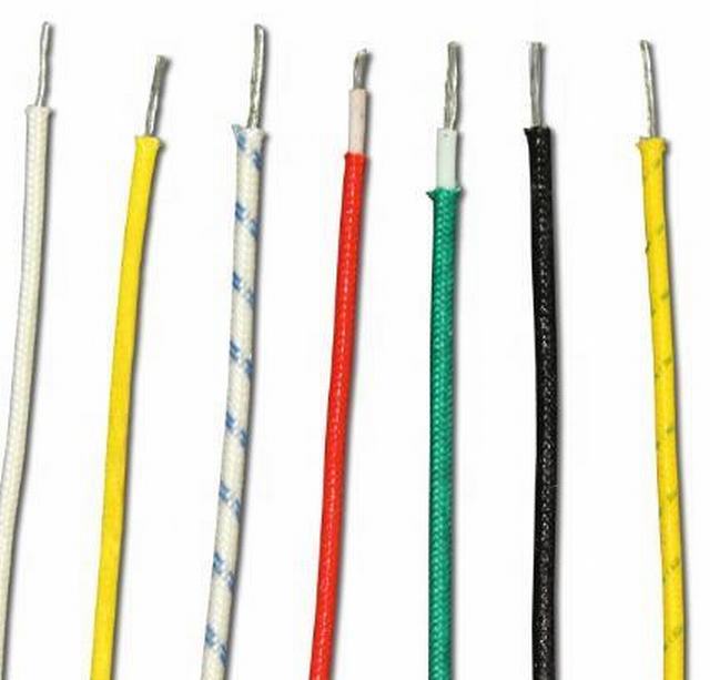 
                                 заводская цена высокая температура FEP силиконового герметика гибкий кабель с двойной оплеткой из стекловолокна и короткого замыкания                            