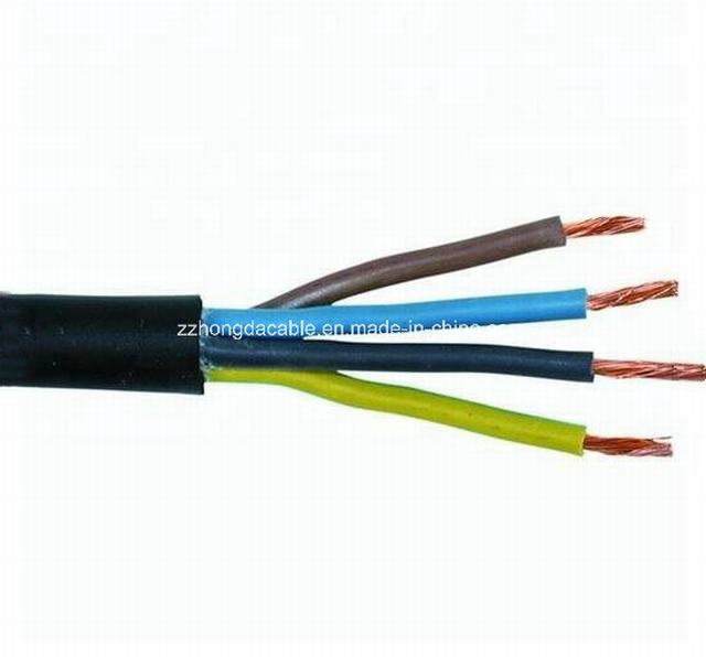  Baja tensión 0.6/1kv H07RN-F de 4 Núcleos de cable de alimentación de goma