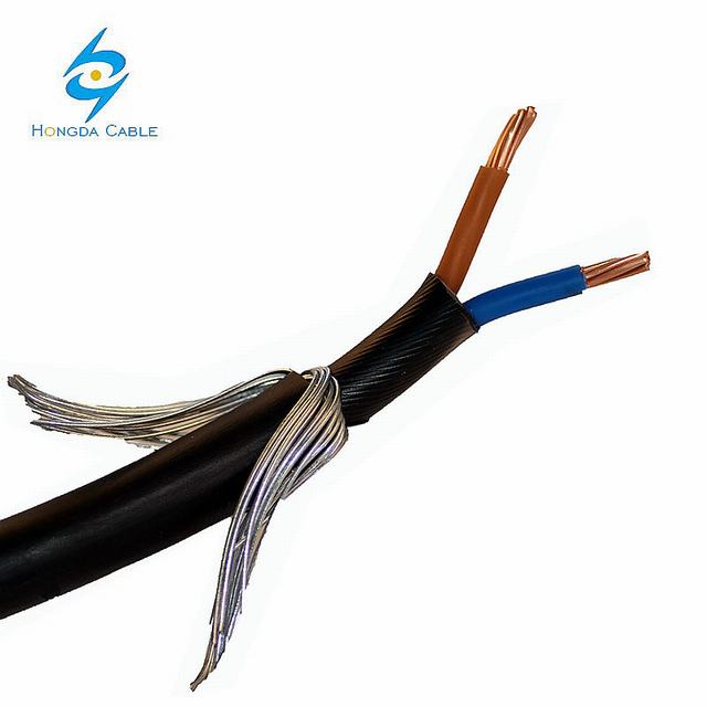 Low Voltage 2 Core 10mm 16mm Cu/Al PVC Insulated Power Cable