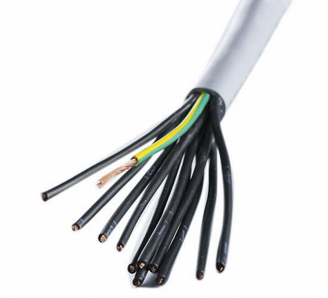 
                                 Cobre Insualation Multicore de PVC flexible de la funda del cable de control industrial                            