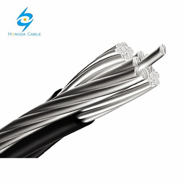 
                                 Câble d'aluminium multiplexé AAC 2 x 6 AWG câblage Les câbles 600V en aluminium                            
