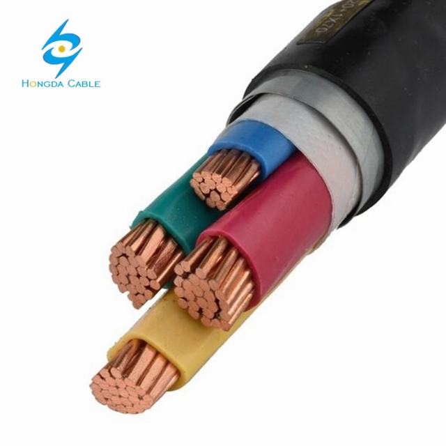 PVC Electrical Wire Copper 3X240+120 mm2 Cyaby-F Underground Power Cable