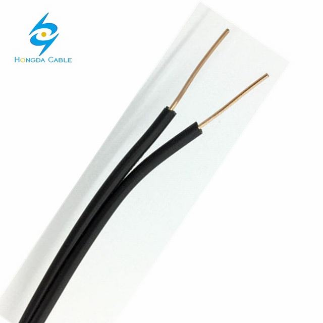  Aislamiento de PVC drop cable teléfono Cable caída de 0,71mm 2 Core