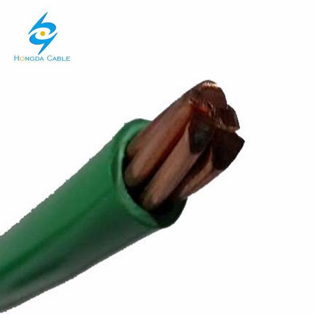 PVC Insulated Green Color Ground Cable Insulated Copper Cable