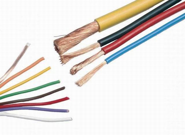 
                                 El cable de 1,0 mm 1,5 mm 2,5 mm de RV negro rojo color amarillo y el cable de cobre flexible                            