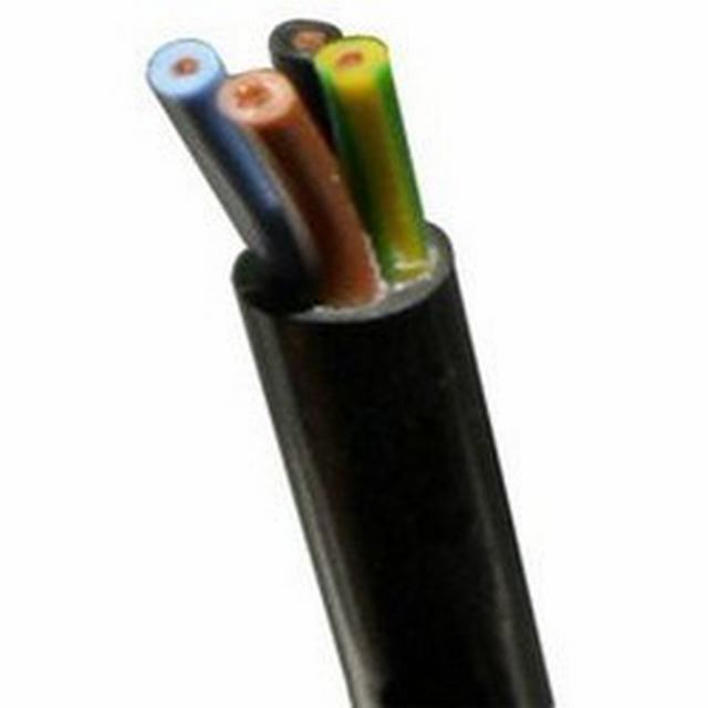 
                                 Rvv 4 Core 1.0mm2 câble souple de résistance au feu Gaine en PVC Câble 300/500V Cooper                            