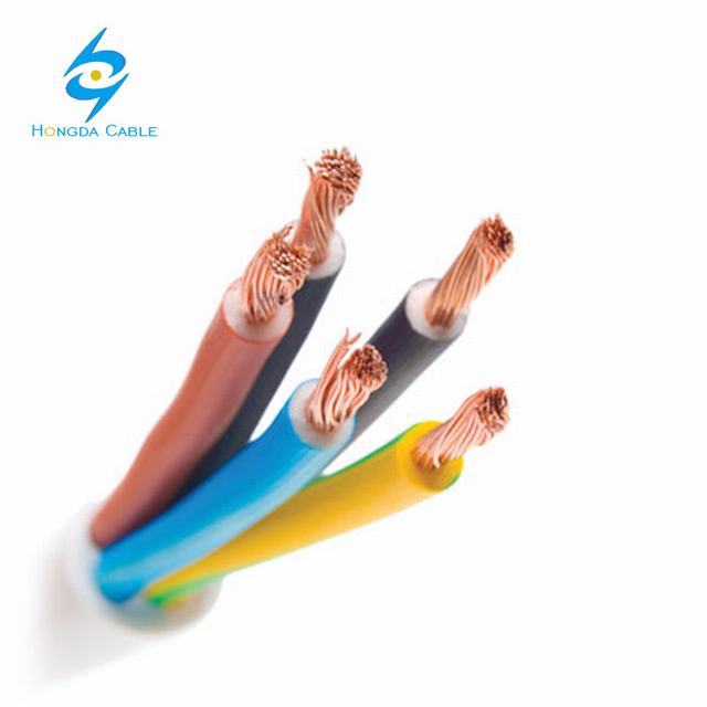 Rvv Power Cable Specification 5 Core Flexible Cooper Wire 1.5mm 2.5mm 60227 IEC 53 Rvv