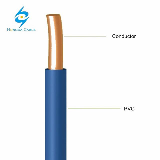 Solid Bare Copper Single Wire PVC H05V-U / H07V-U Nya Cable