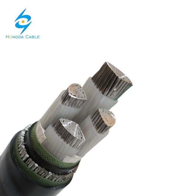 Steel Wire or Aluminum Armoured Power Cable Aluminum Core Armoured Electrical Cable 4X50mm RO2V 3X150mm+70 Mmcable