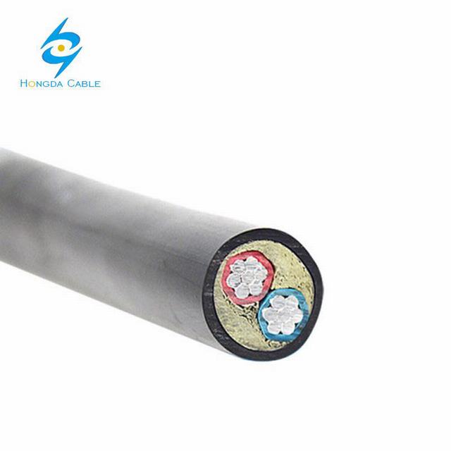 Two Cores Aluminum Power Cable XLPE Insulated Jacket Cable
