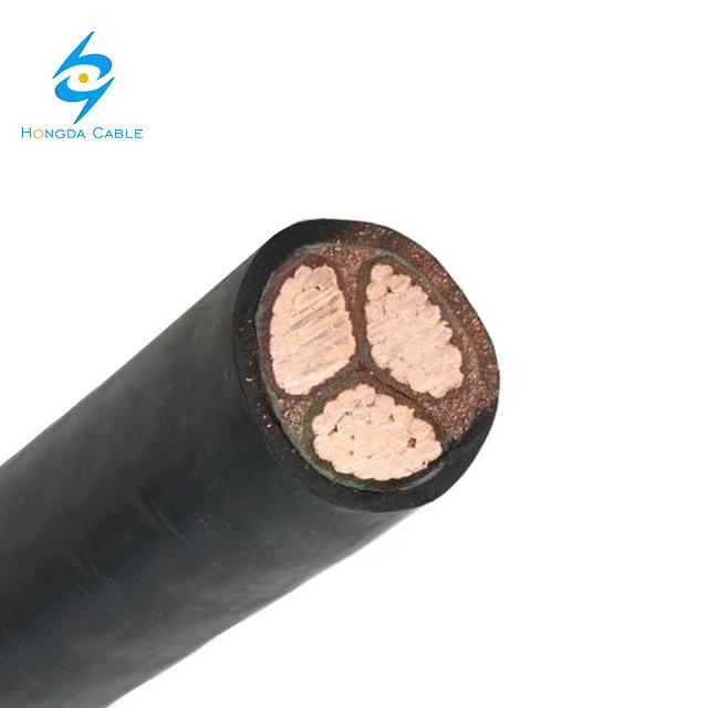 Unarmoured 3 Core Cooper Power Cable 3X95mm 3X120mm Underground XLPE Cable